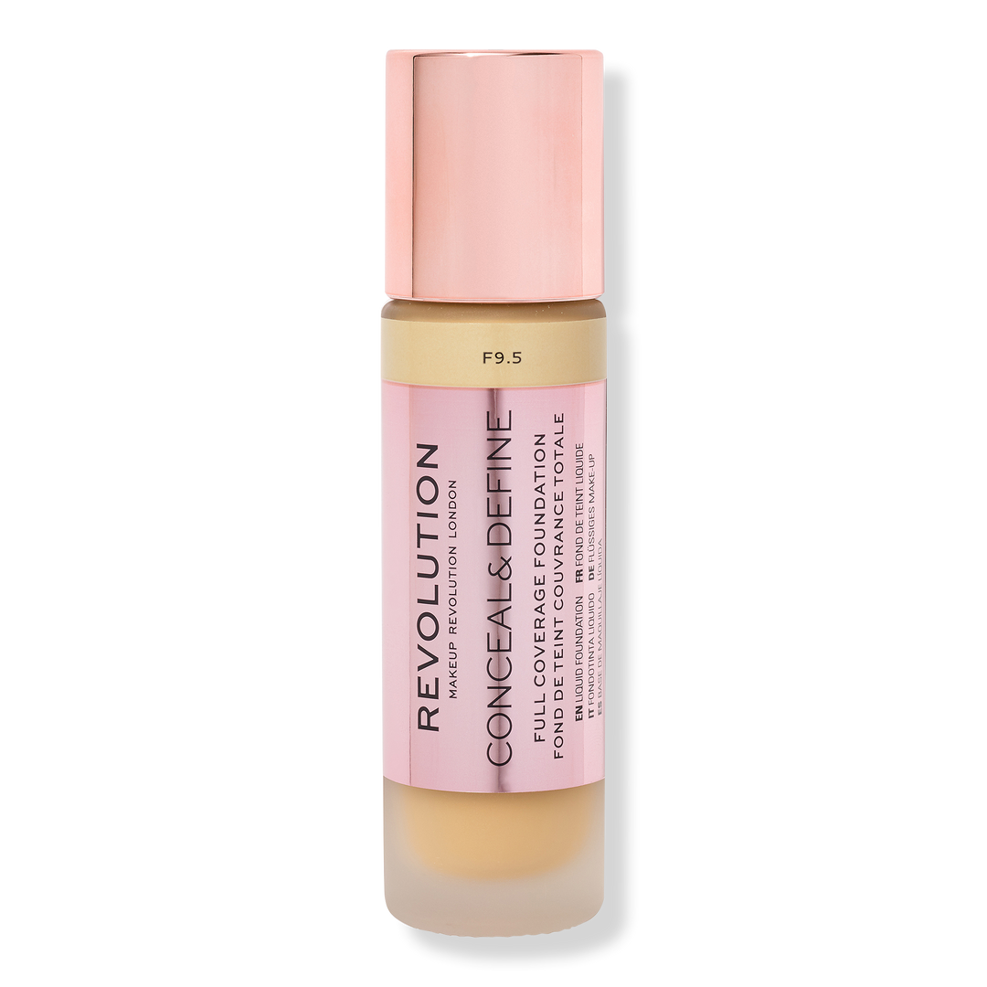 Makeup Revolution Conceal & Define Full Coverage Foundation, F9.5, 0.8 oz