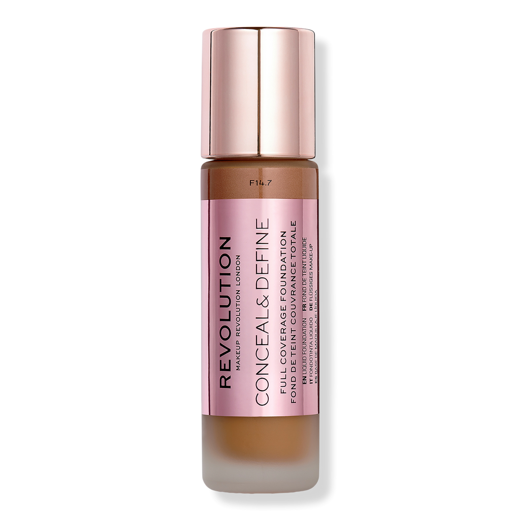 Makeup Revolution Conceal & Define Full Coverage Foundation, F14.7, 0.8 oz