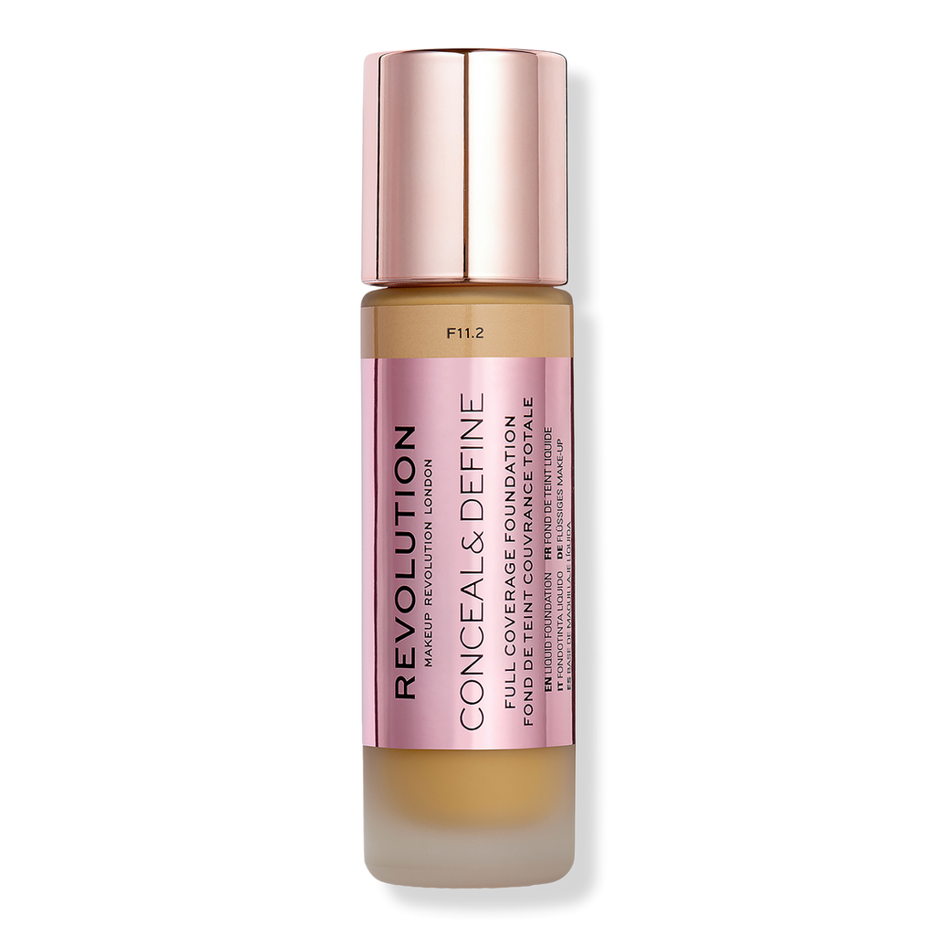 Makeup Revolution Conceal & Define Full Coverage Foundation, F11.2, 0.8 oz