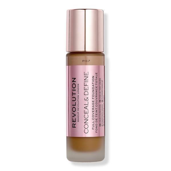 Makeup Revolution Conceal & Define Full Coverage Foundation, F13.7, 0.8 oz