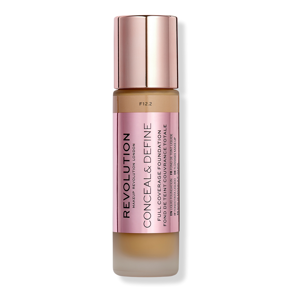 Makeup Revolution Conceal & Define Full Coverage Foundation, F12.2, 0.8 oz
