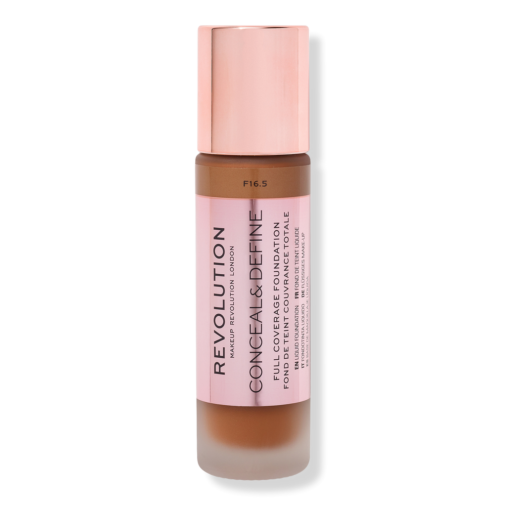 Makeup Revolution Conceal & Define Full Coverage Foundation, F16.5, 0.8 oz