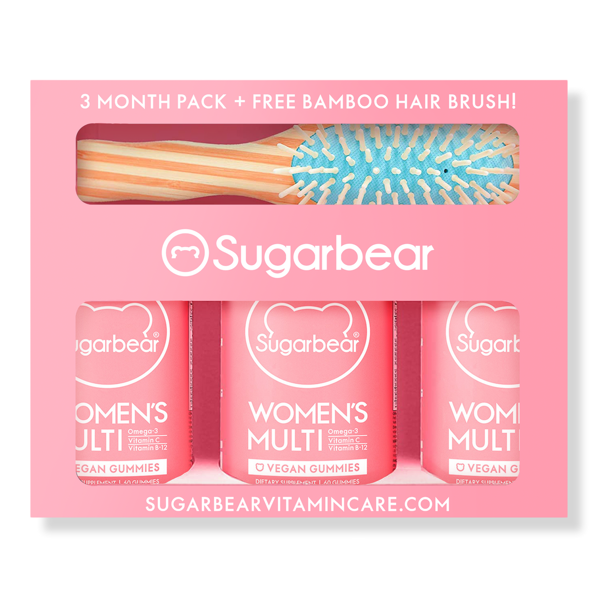 Sugarbearhair Women's Multi Vegan Gummies 3 Month Supply Set