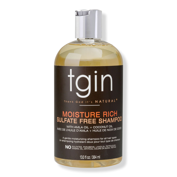 tgin Moisture Rich Sulfate Free Shampoo, 13 oz