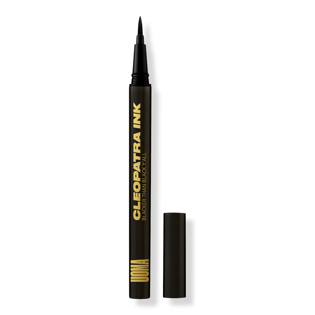 UOMA Beauty Afro.Dis.Iac Cleopatra Ink Flüssiger Eyeliner, Blacker Than Black, Y'all, 0.01 oz