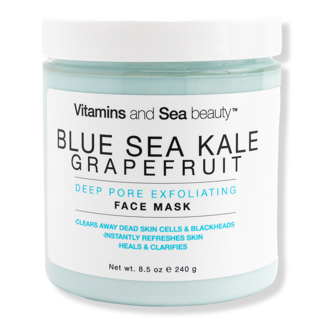 VitaminSea.beauty Blue Sea Kale Grapefruit Tiefenporen-Peeling-Gesichtsmaske, 8.5 oz