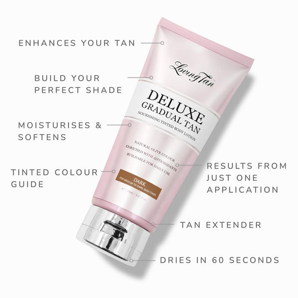 Loving Tan Deluxe Gradual Tan Selbstbräuner, Dark, 5 oz