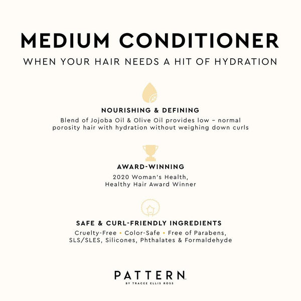 PATTERN Travel Size Medium Conditioner für Locken, 3 oz