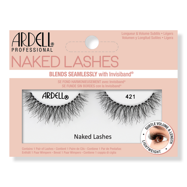 Naked False Eyelashes #421 in Black