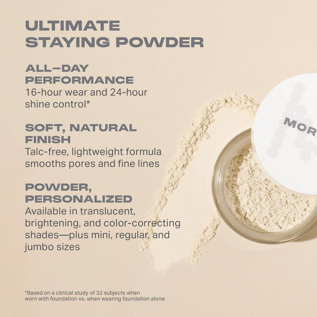 Morphe Bake & Set Soft-Focus Setting Powder Fixierpuder, Translucent Rich, 0.31 oz