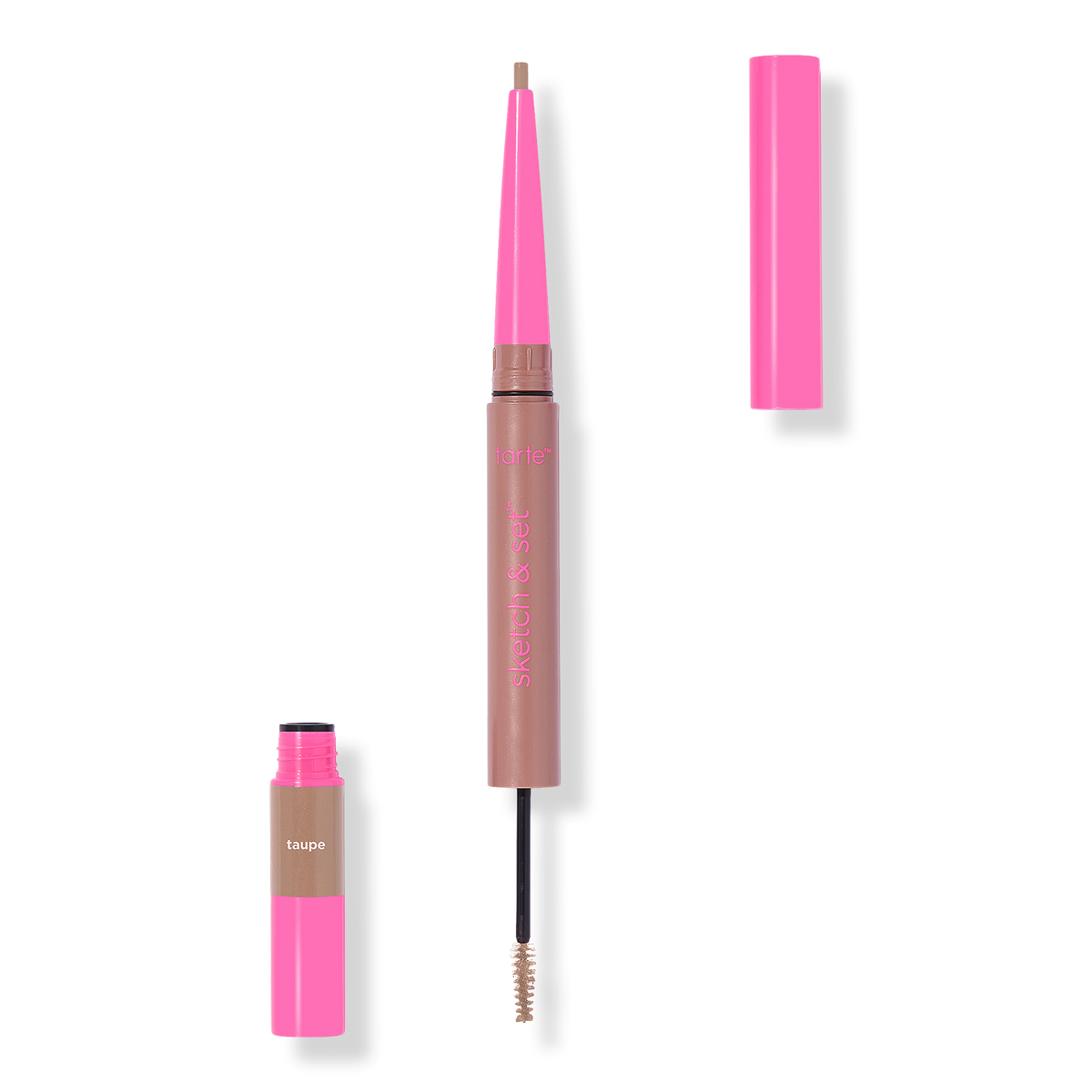 Tarte Travel Size Big Ego Sketch & Set Brow Pencil & Tinted Gel, Taupe