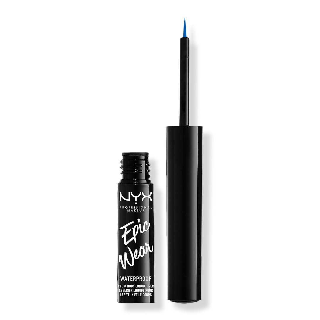 NYX Professional Makeup Epic Wear Long Lasting Liquid Eyeliner, Sapphire, flüssiger Eyeliner, 0.12 oz