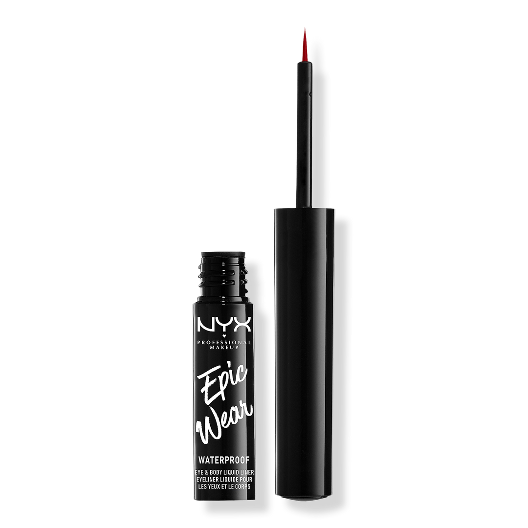 NYX Professional Makeup Epic Wear Long Lasting Liquid Eyeliner, Red, 0.12 oz
