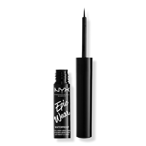 NYX Professional Makeup Epic Wear Langanhaltender flüssiger Eyeliner, Schwarz, 0.12 oz