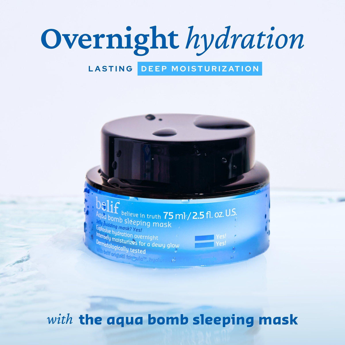 Aqua Bomb Hydrating Sleeping Mask with Panthenol