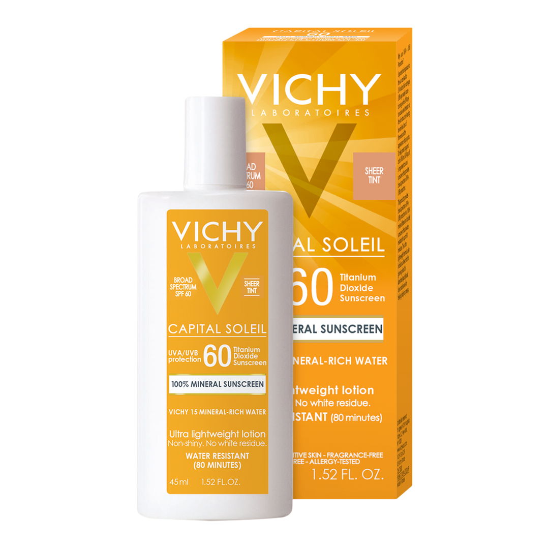 Vichy Capital Soleil Tinted Face Mineral Sunscreen, SPF 60, 1.5 oz