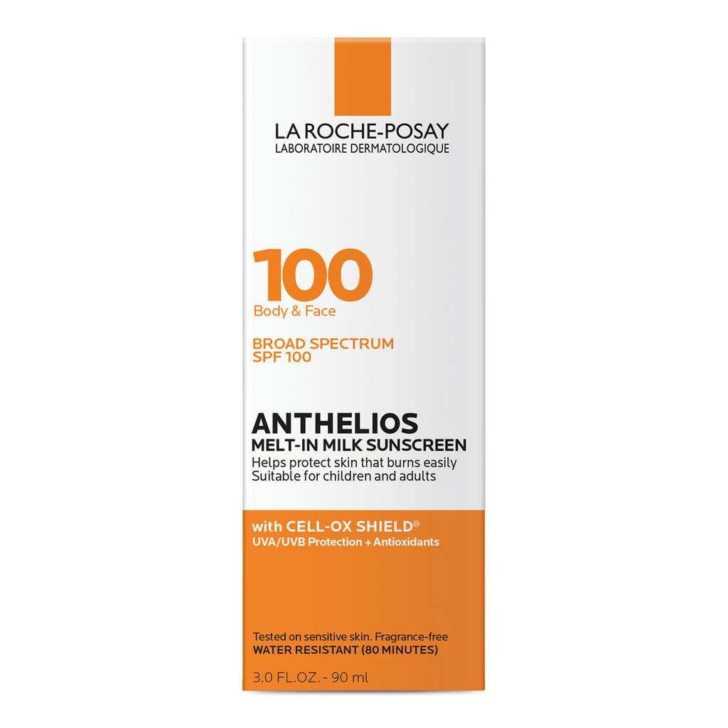 La Roche-Posay Anthelios Melt-in Milk Körper- & Gesichts-Sonnenschutzlotion, SPF 100, 3 oz