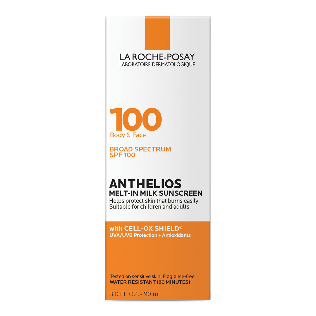 La Roche-Posay Anthelios Melt-in Milk Körper- & Gesichts-Sonnenschutzlotion, SPF 100, 3 oz