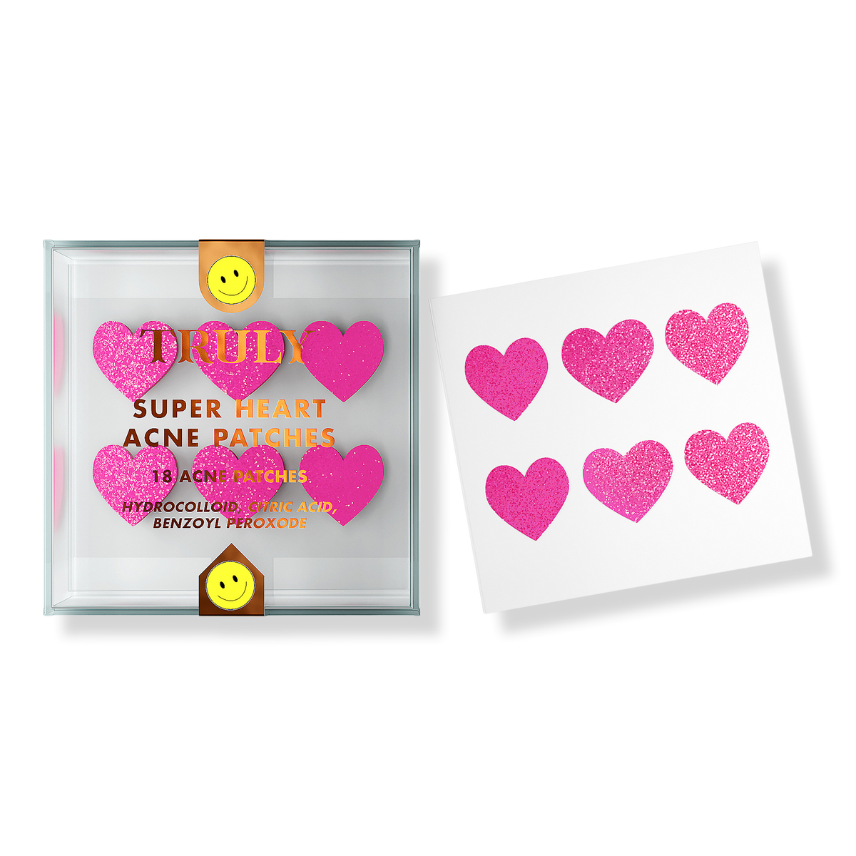 Truly Super Heart Acne Patches, 18 ea
