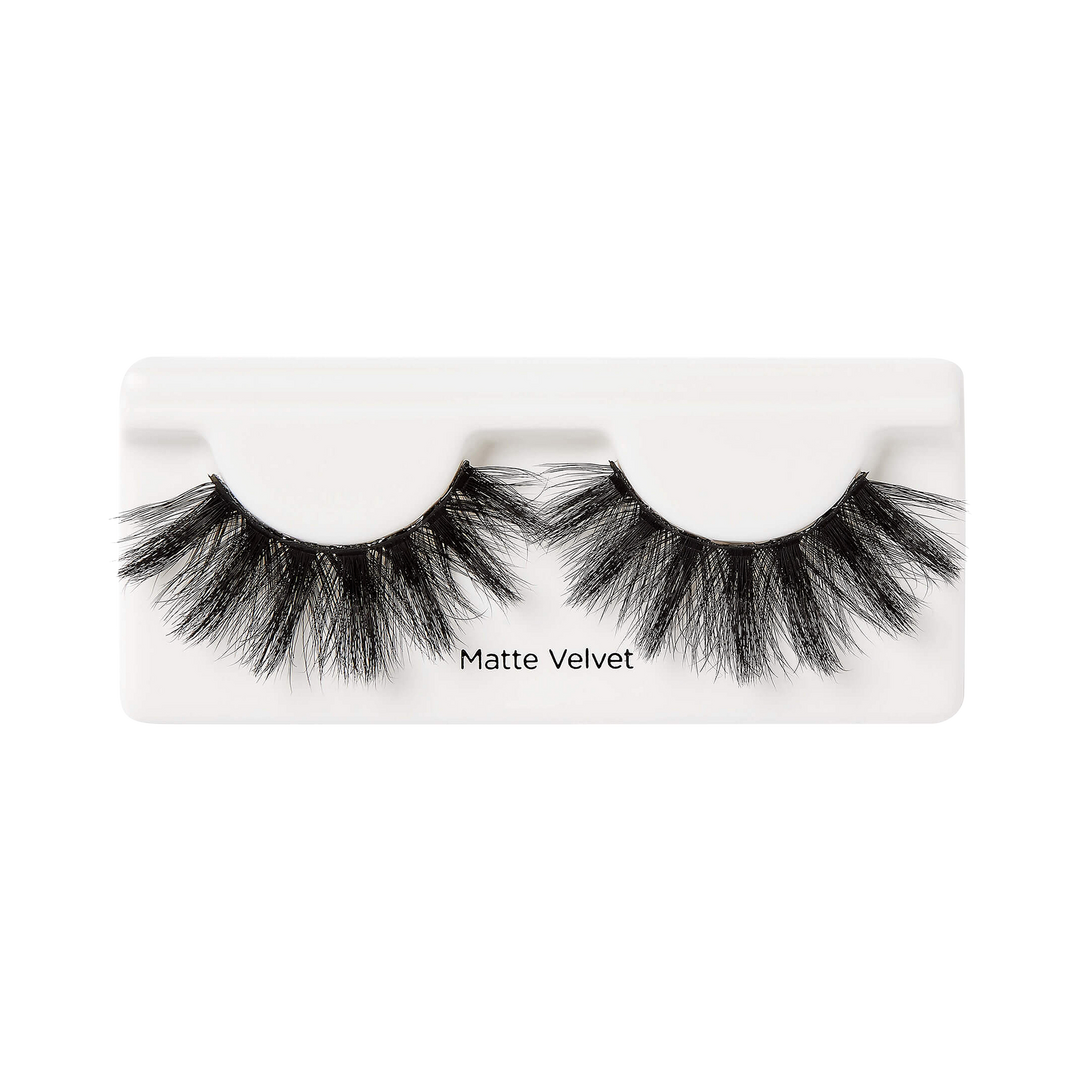 Kiss Lash Couture Matte Black Künstliche Wimpern, Soft & Matte Finish, Matte Velvet