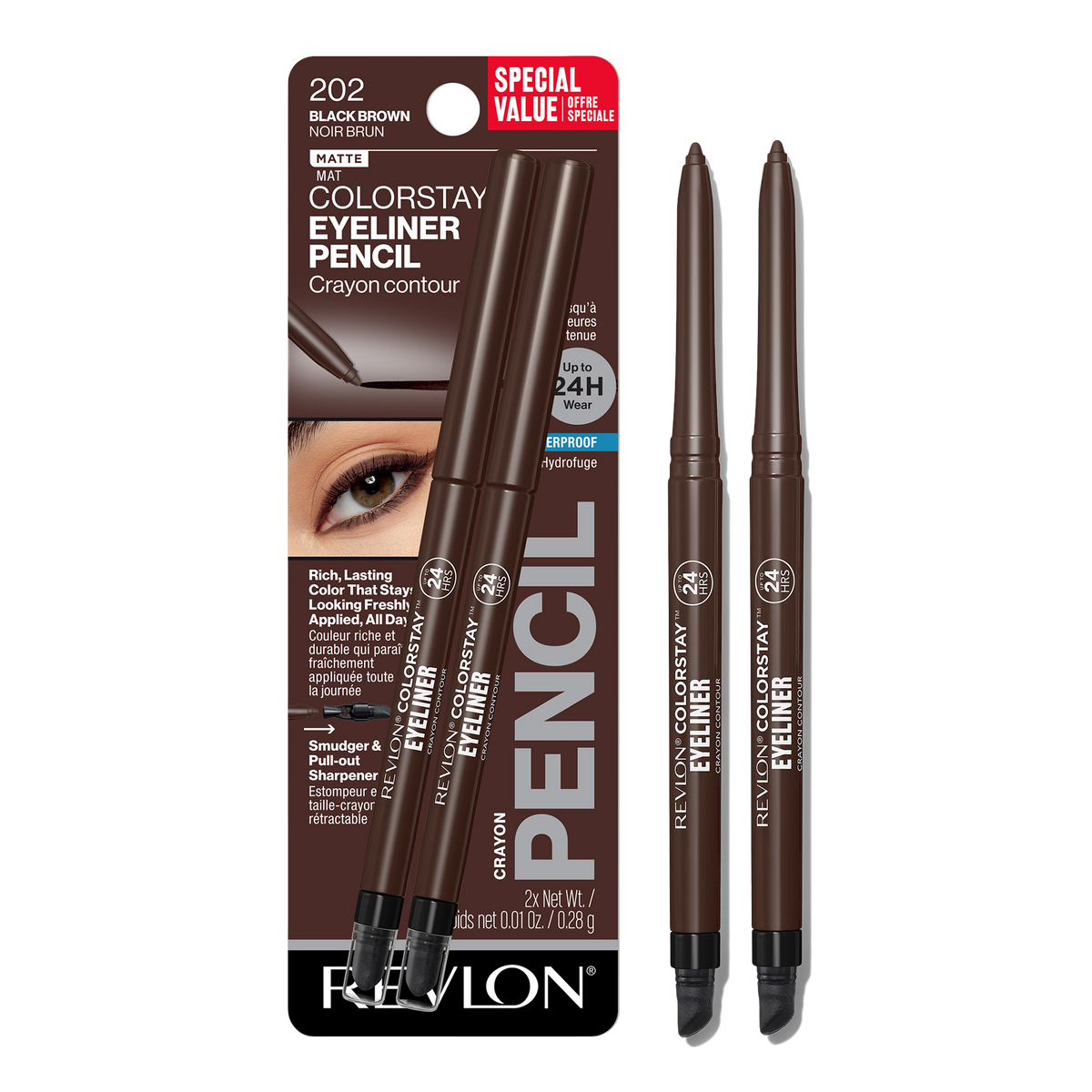 ColorStay Eyeliner Pencil 2 Pack