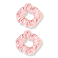 The Vintage Cosmetic Company Pink Polka Dot Microfibre Hair Scrunchies, 2 ea