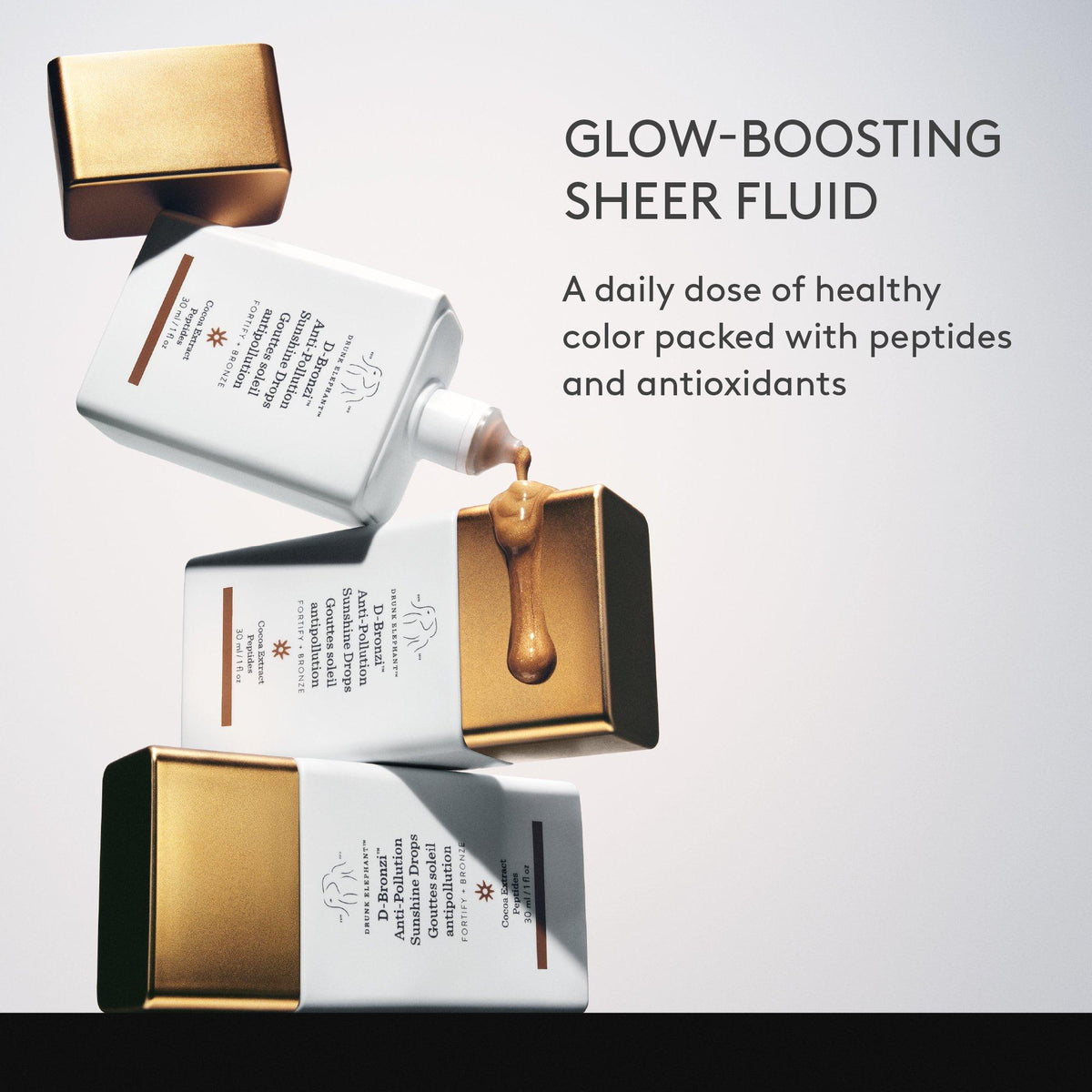 D-Bronzi Anti-Pollution Bronzing Drops with Peptides