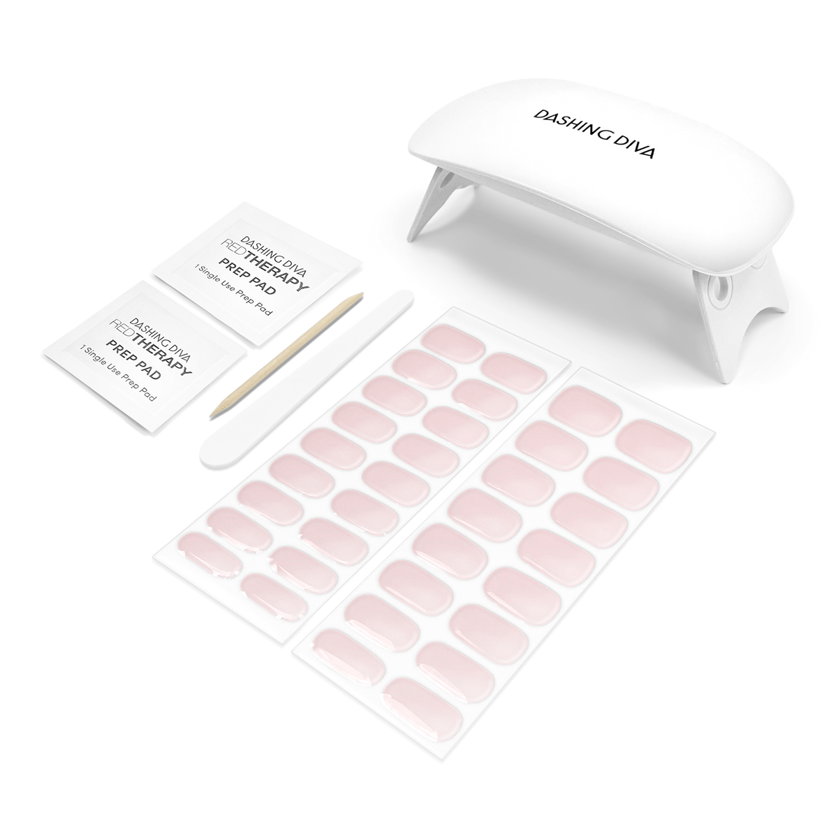 GLAZE, Starter Kit, Semi-Cured Gel Nail Strips