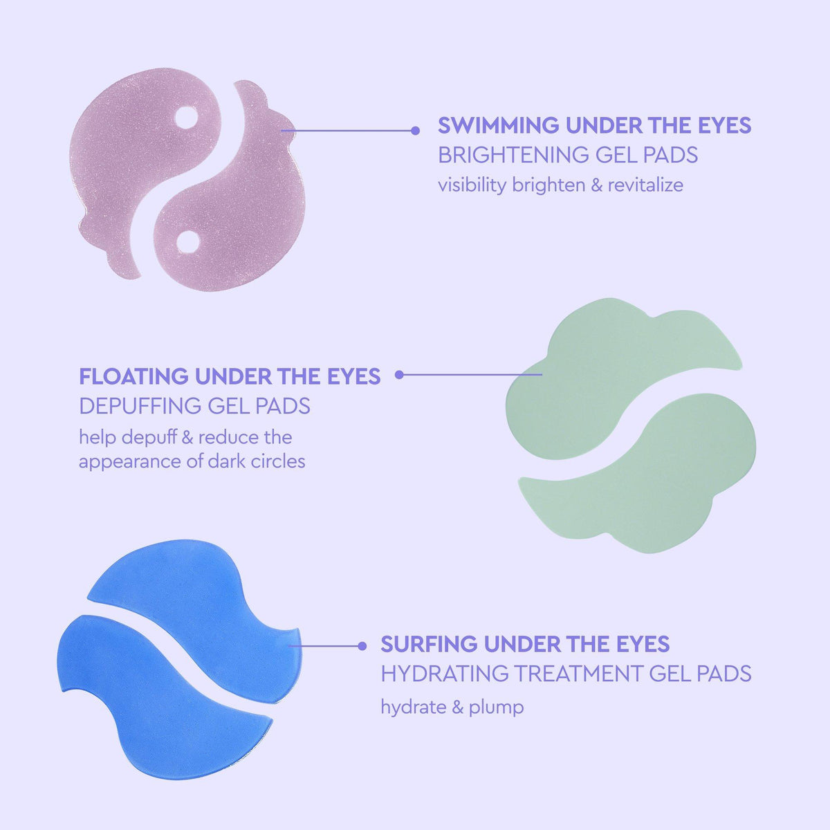 Floating Under The Eyes Depuffing Gel Pads