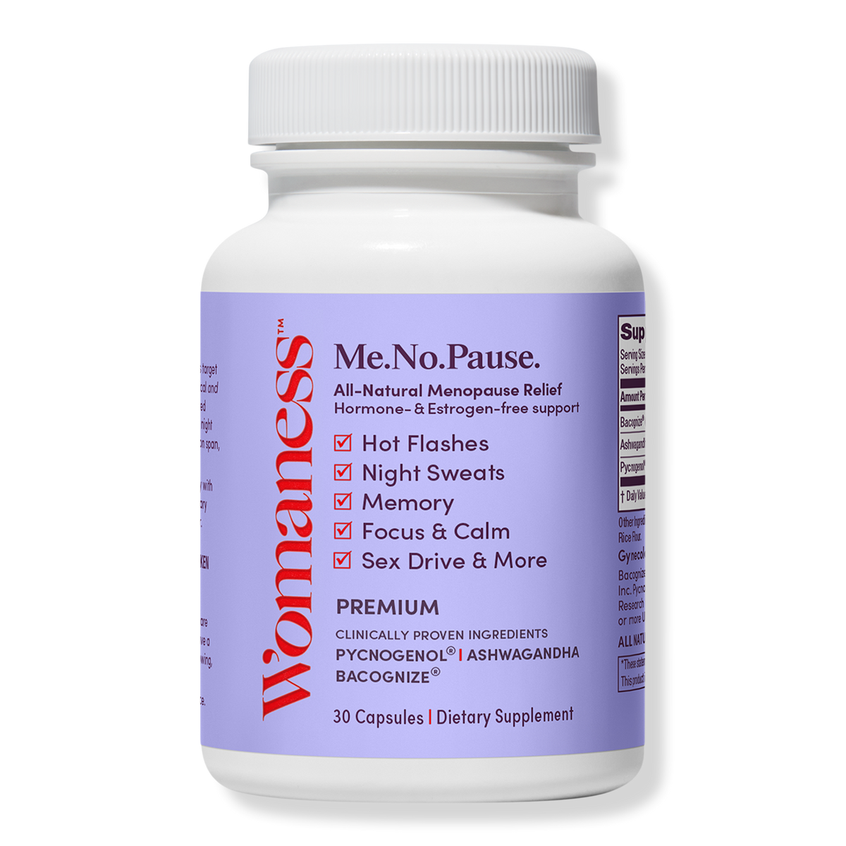 Womaness Me.No.Pause. Dietary Supplements, 30 ea