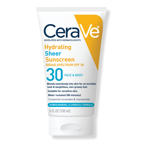 Hydrating Sheer Sunscreen SPF 30 Face & Body Lotion