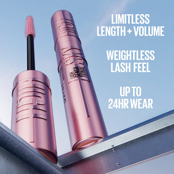 Maybelline Lash Sensational Sky High Washable Mascara, Blackest Black