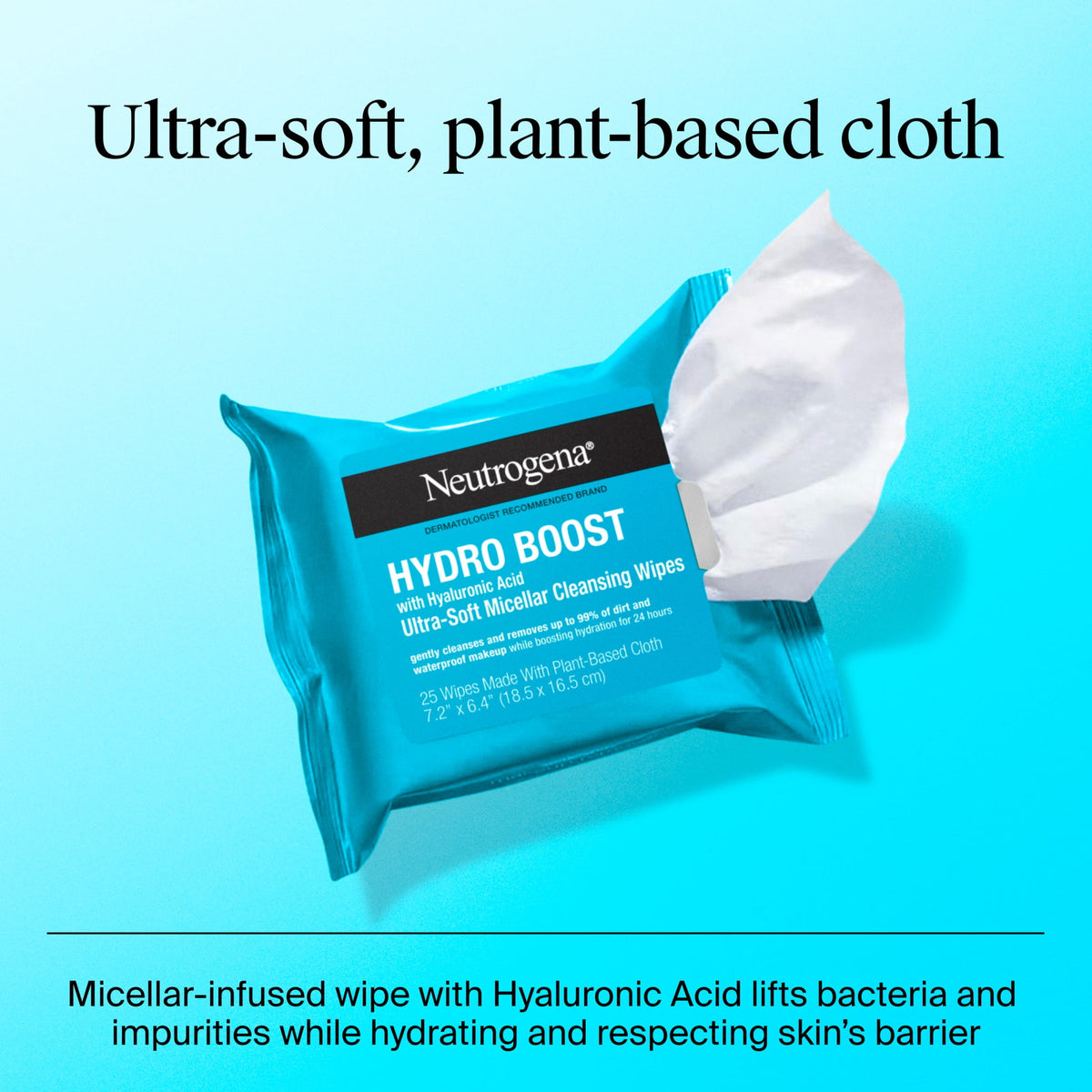 Neutrogena Hydro Boost Cleansing Wipes, 2 Pack 25 Count