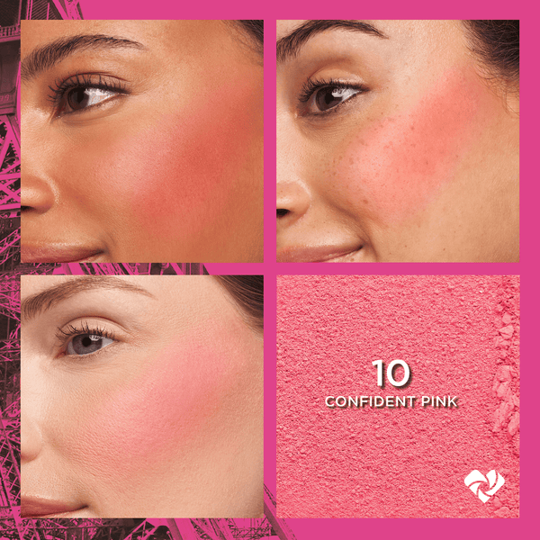 L'Oreal Paris Infallible 24H Fresh Wear Powder Blush, Soft Matte Blush, Confident Pink, 0.31 oz