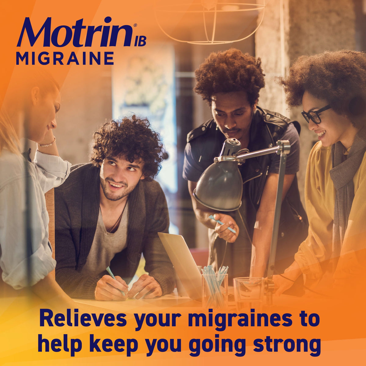 Motrin IB Migraine Relief Liquid Gel Capsules, 200 mg Ibuprofen, 80 Count