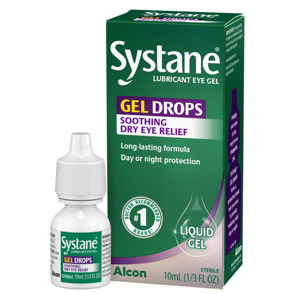 SYSTANE Gel Drops Lubricant Eye Gel, Sterile Dry Eye Relief, 0.33 Fl Oz