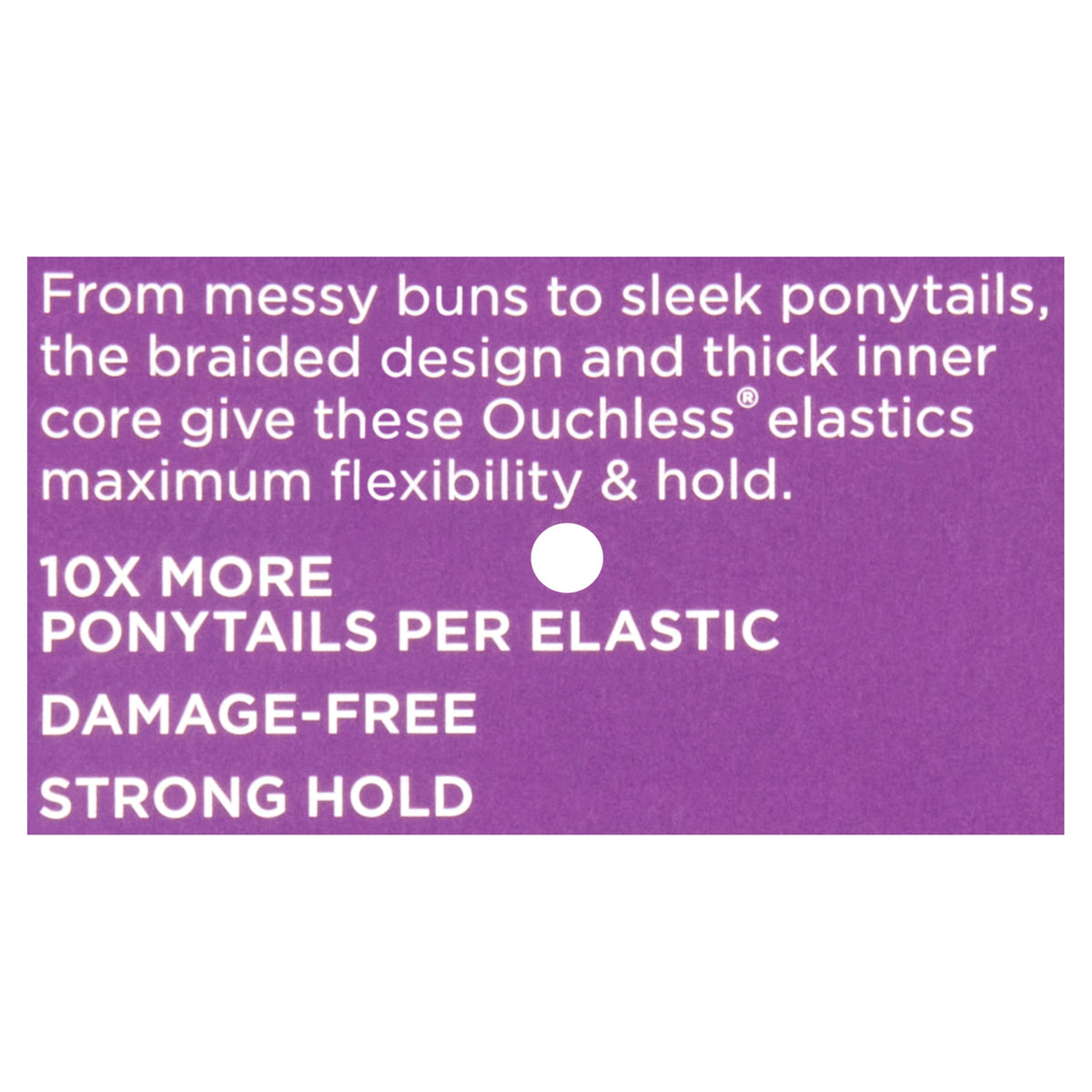Goody Ouchless® Brown Hair Elastics, No Metal Gentle Hair Ties, 30 Ct