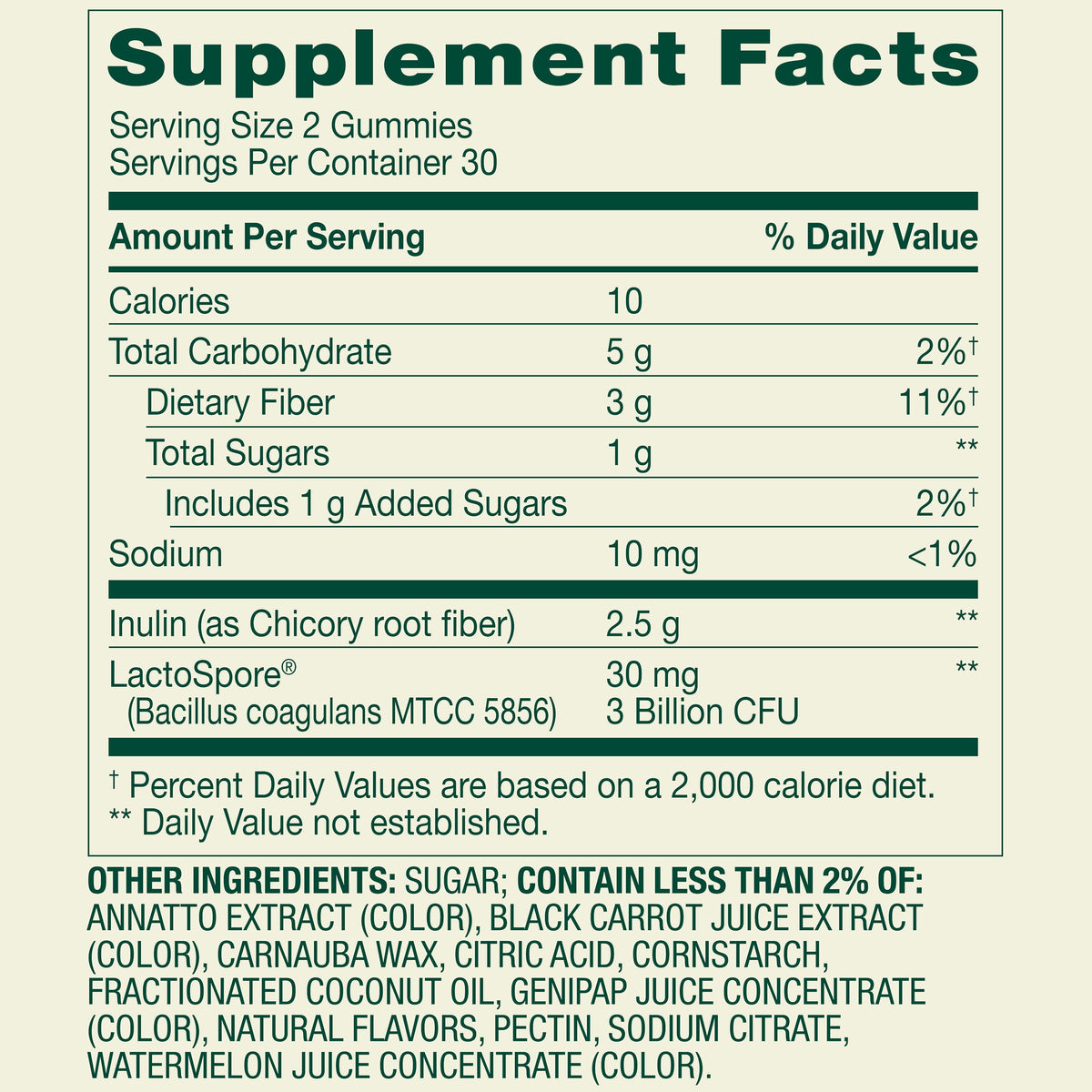 Spring Valley Probiotic with Prebiotic from Inulin Vegetarian Gummies for Digestive Health, Assorted Flavors, 3 Billion CFU, 60 Count