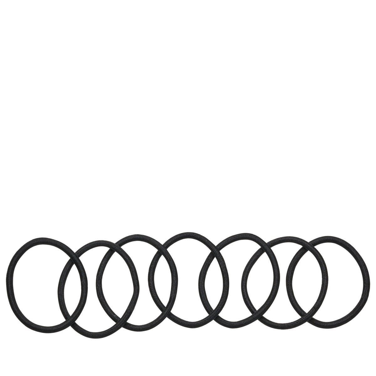 Goody Ouchless Braided Hair Elastics, Classic Black, 28 Count