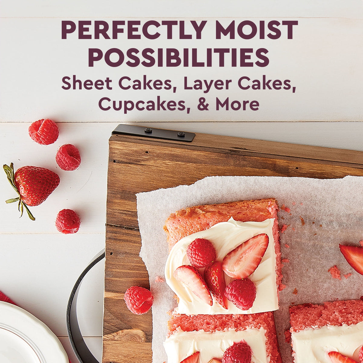 Duncan Hines Strawberry Supreme Flavored Cake Mix, 15.25 oz.