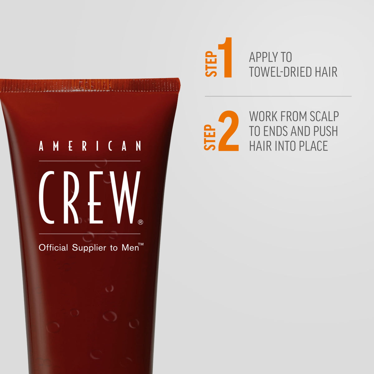 American Crew Men's Hair Styling Gel, Firm Hold, Non-Flaking, 8.4 fl oz