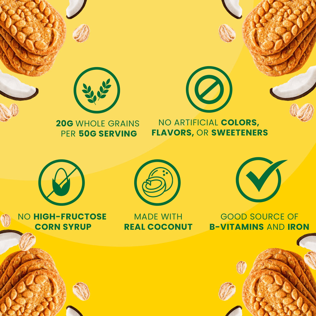 belVita Breakfast Bars Biscuits, Toasted Coconut, 5 Packs (4 Biscuits Per Pack)