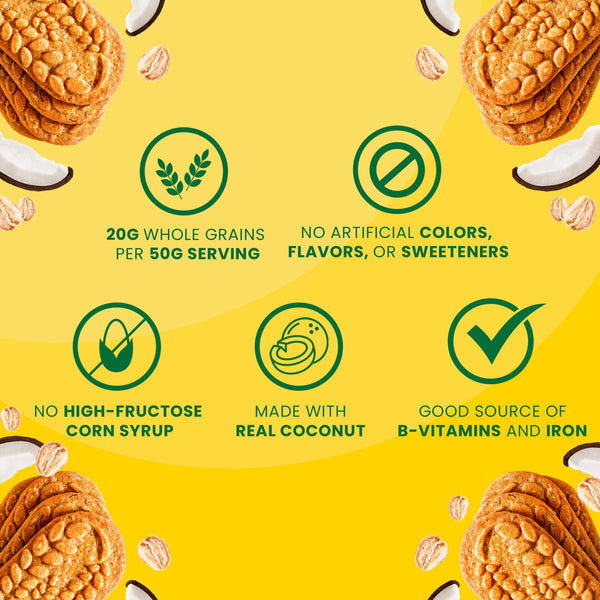 belVita Breakfast Bars Biscuits, Toasted Coconut, 5 Packs (4 Biscuits Per Pack)