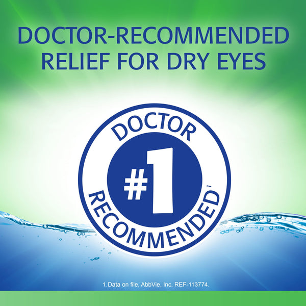 Refresh Tears Lubricant Eye Drops Artificial Tears, 30 ml, 2 Bottles
