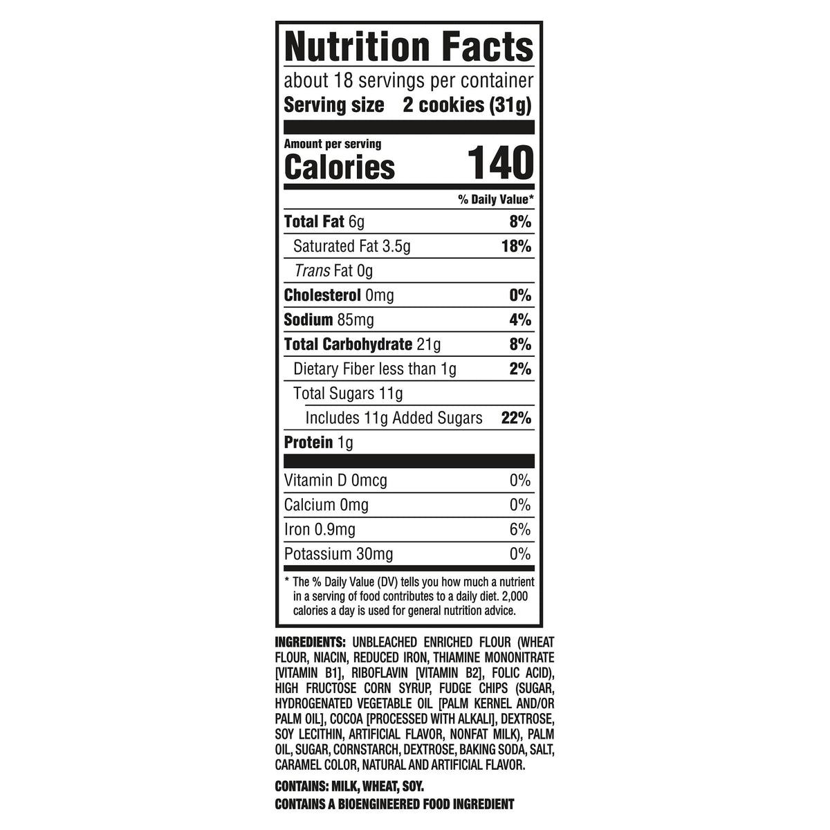 CHIPS AHOY! Chewy Fudgy Chocolate Chip Cookies, Family Size, 19.5 oz