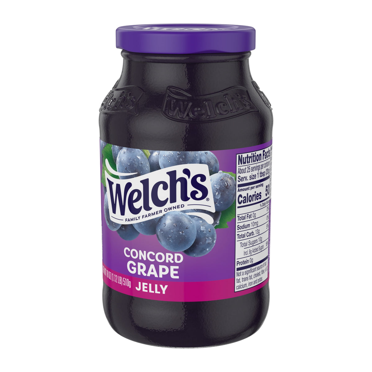 Welch's Concord Grape Jelly, 18 oz Jar