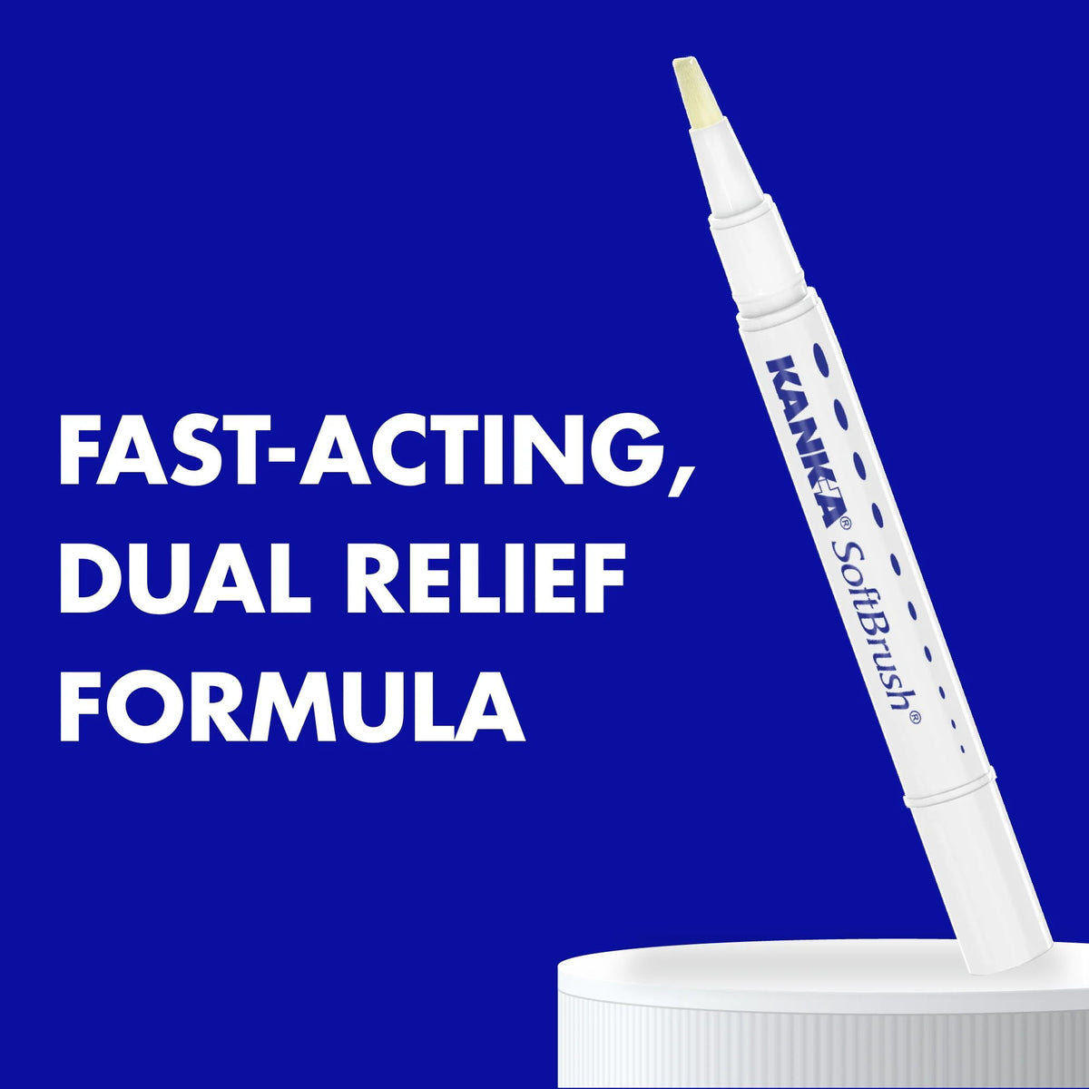 Kank-A Oral Pain Relief Gel with SoftBrush Applicator, .07 oz