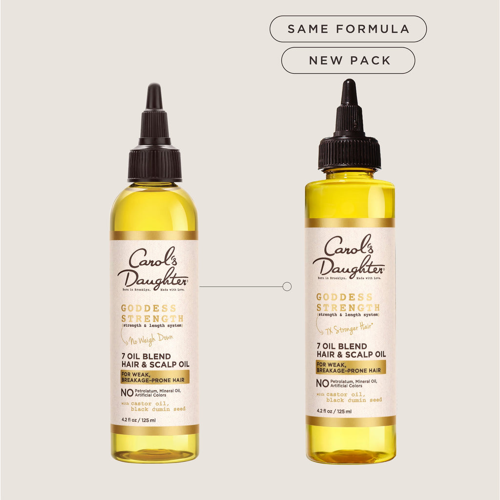 Carol's Daughter Goddess Strength Castor Hair Oil for with All Hair Types, 4.2 fl oz