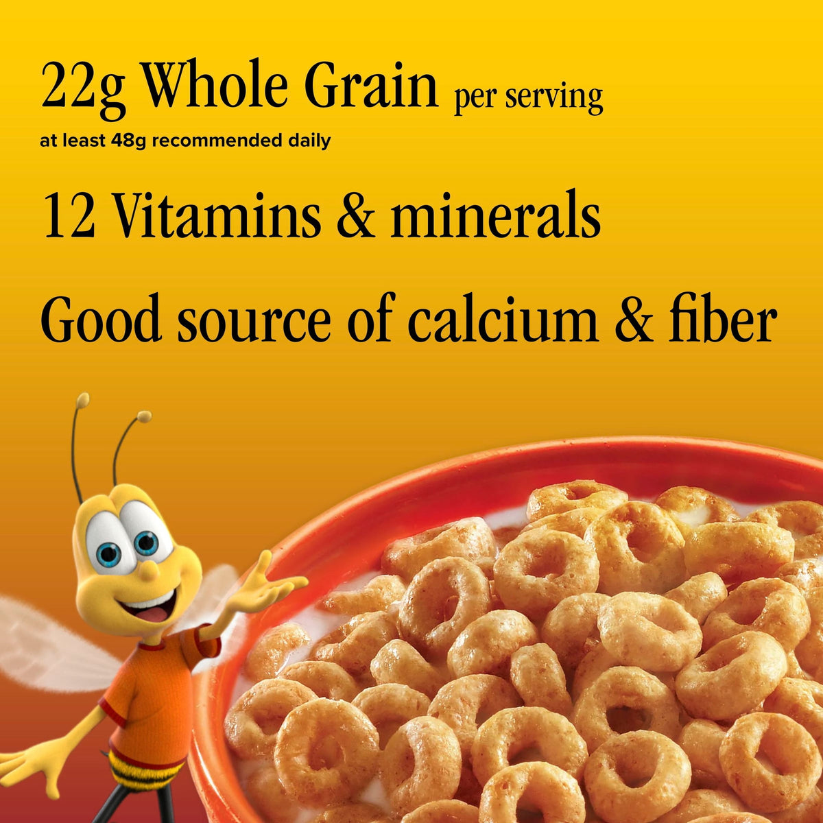 Honey Nut Cheerios, Heart Healthy Gluten Free Breakfast Cereal, 10.8 oz