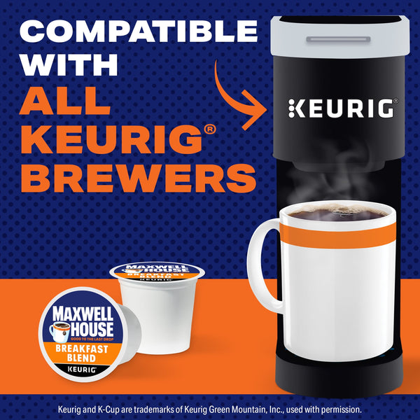 Maxwell House Breakfast Blend Mild Roast K-Cup® Coffee Pods, 24 Count Box
